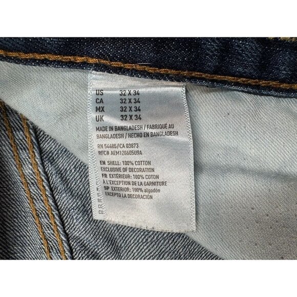 American Eagle Outfitters Slim Straight Jeans Lot of 2 Medium Wash Mens 32 x 34 - Picture 8 of 8